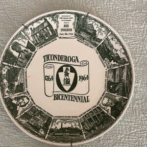 Ticonderoga Bicentennial Commemorative Plate